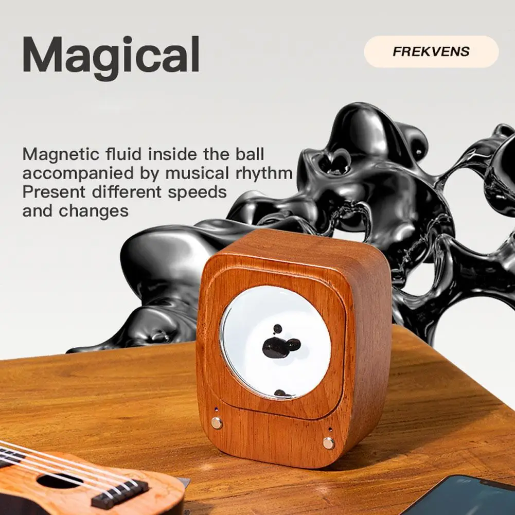 Magnetic Fluid Music Pickup Audio Solid Wood Simple Style Trendy Companion Gift High-tech Magical 