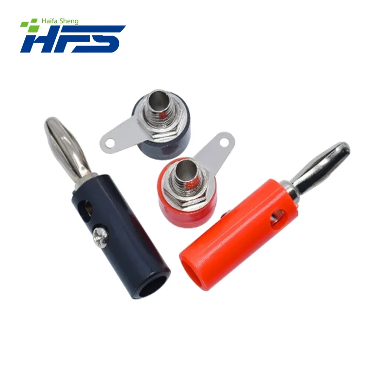 Masculino e Feminino Banana Plug Connector, Insert Pin, Peças Modelo DIY, Rússia, 1, 4mm