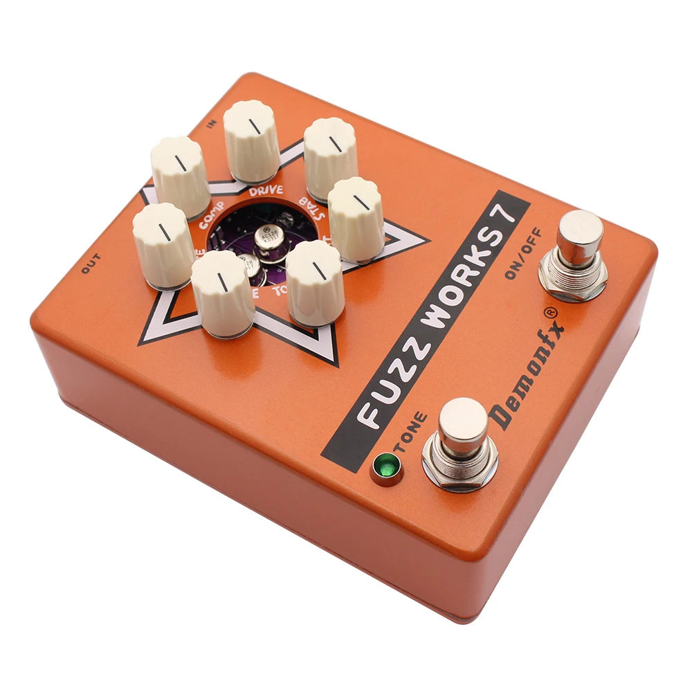 Demonfx Fuzz Works 7  Guitar Bass Effect Pedal Fuzz