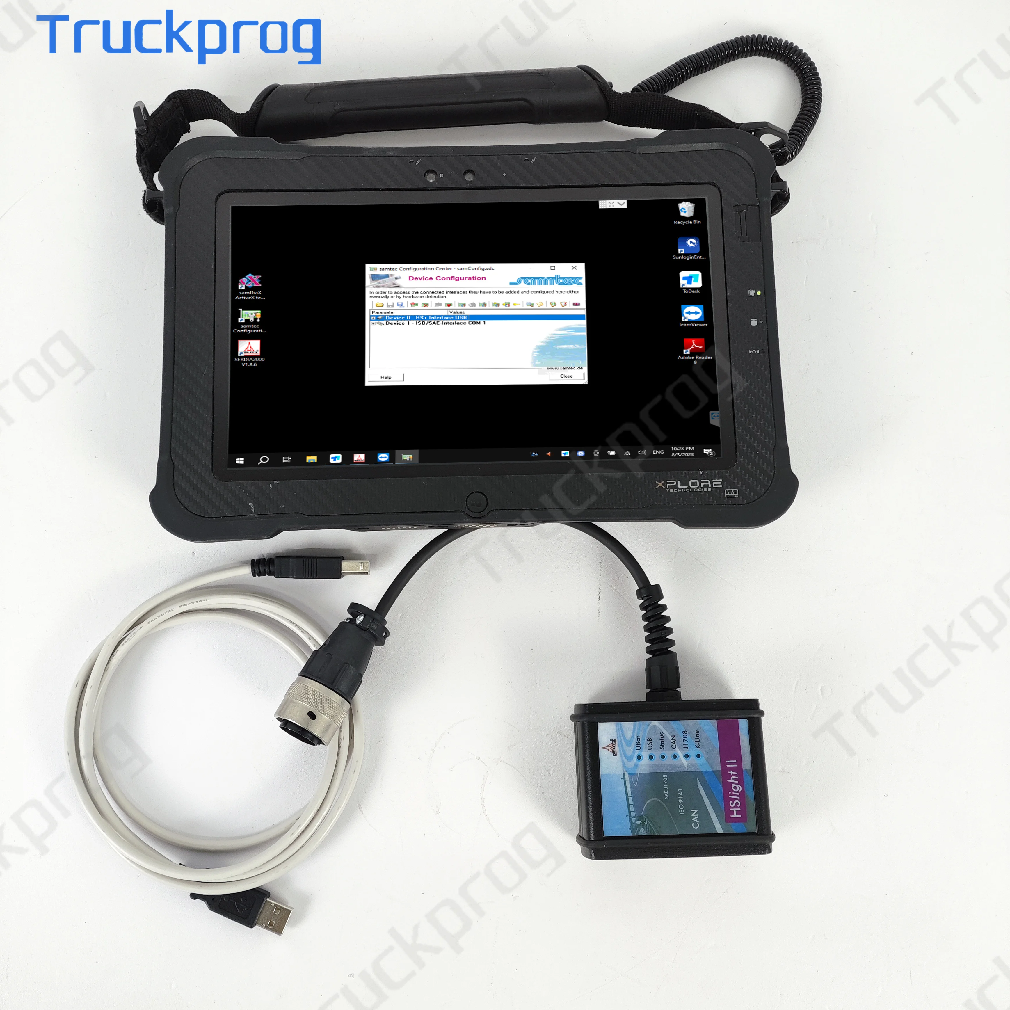 

New For deutz Kit diagnostik otomatis deutz (Hs Light) ARGO DIAGNOSTIC KIT (HS Light II) for frd+Xplore tablet Ready To Use