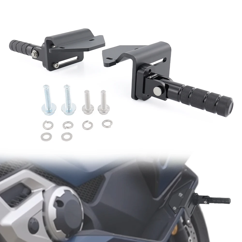 

Motorcycle Adjustable Highway Peg Crash Bar Mounts Rider Adjustable Footpeg Kit Rider Foot Rests Forza 750 2021-2026 For Honda