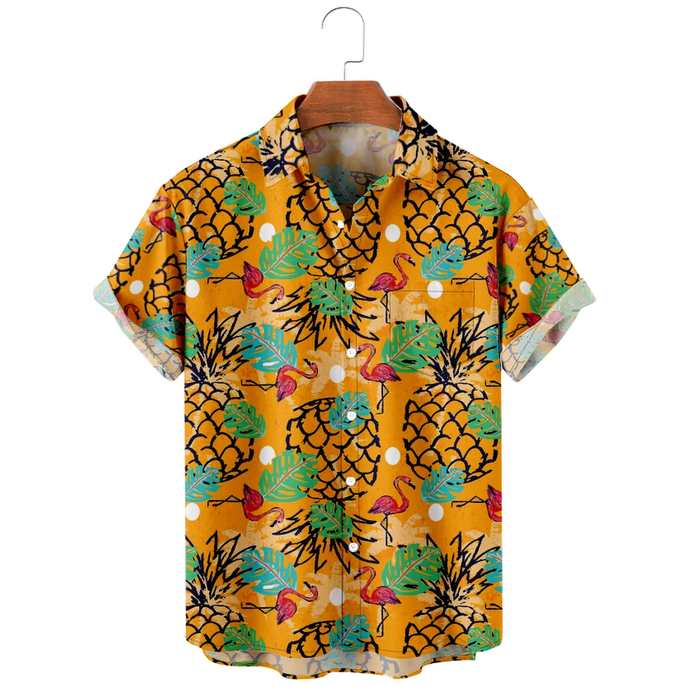 

New arrival custom shirt printing green short sleeve casual fit men aloha shirts polynesian hawaii work polo shirts