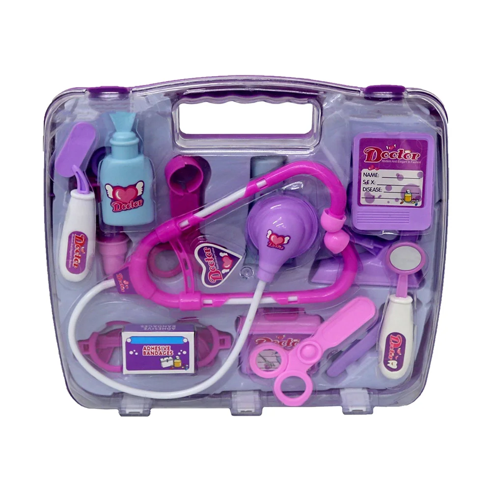 

14 Pcs Pretend Play Medical Kit Children's Playset with Accessories Girl Stethoscope Nurse Toy for Toddlers Doctor