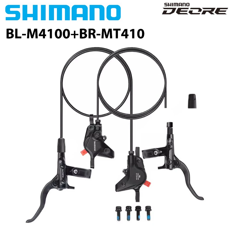 SHIMANO DEORE M4100 Hydraulic Disc Brake BL-M4100 Brake Lever I-SPEC EV Clamp Band BR-MT410 2-piston Hydraulic Disc Brake Bike