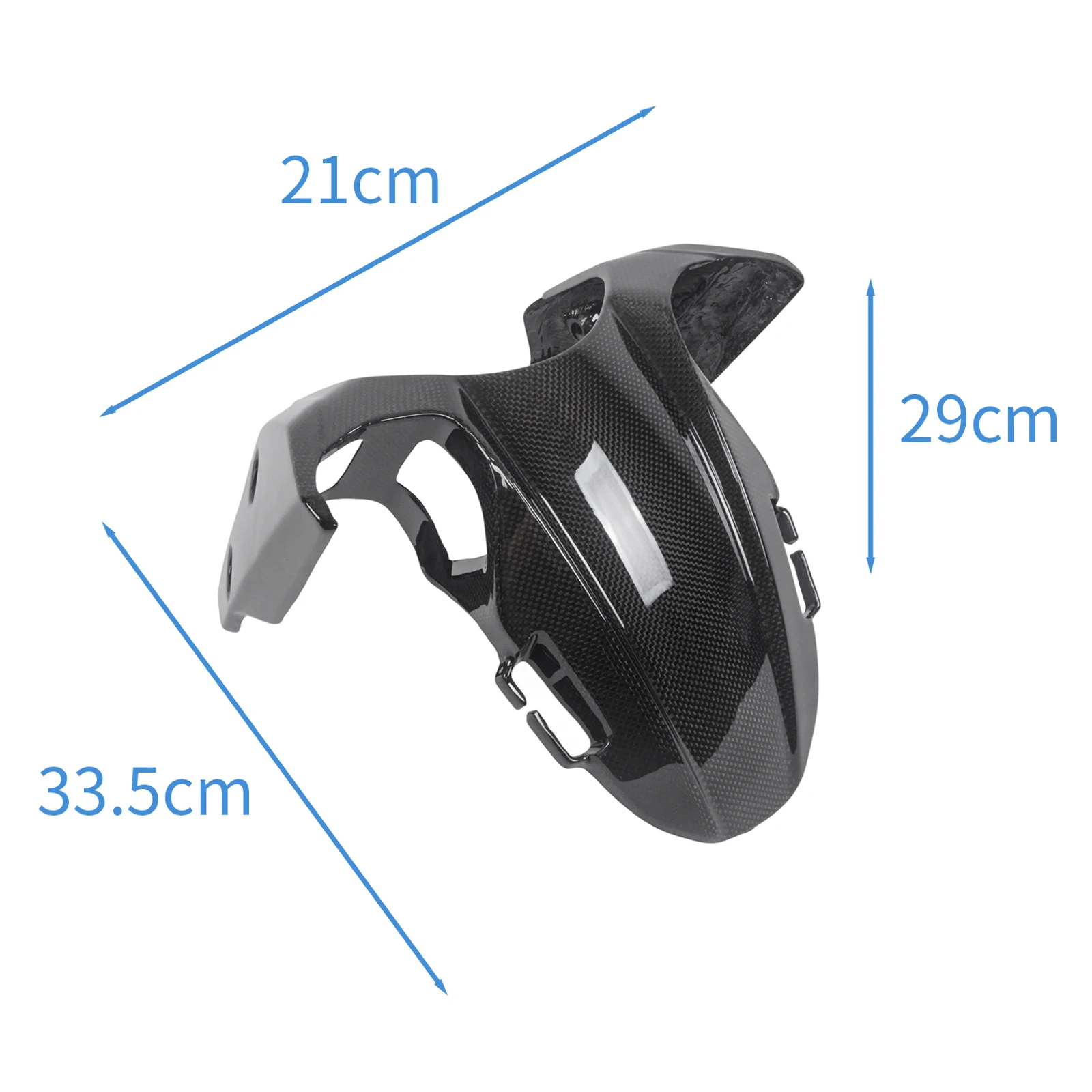 For Ducati Hyperstrada Hypermotard 821 939 950 2013-2022 100% Carbon Fiber Front Fender Carbon Fiber  Motorcycle Modification
