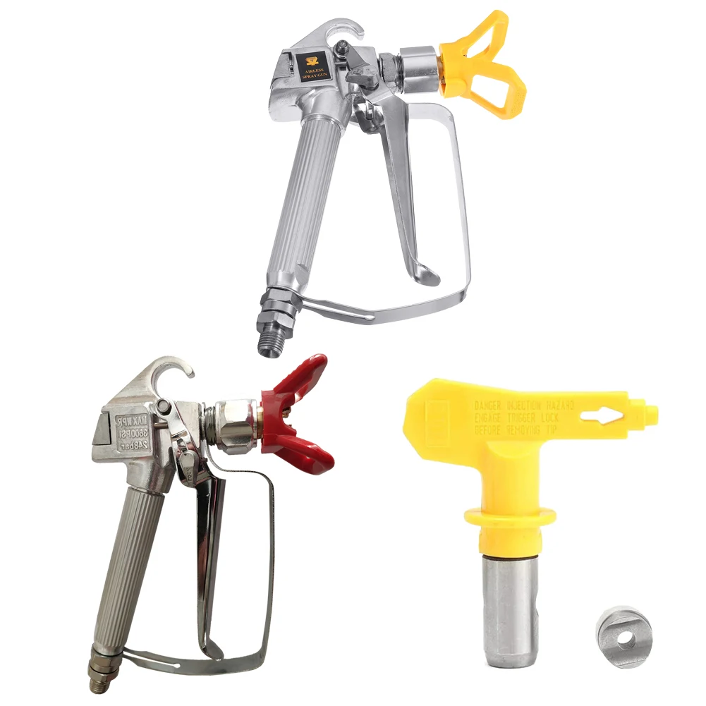 Tungsten Steel Spray Gun 3600psi Quick Edge Airless Paint Sprayer Universal Spraying Guide Machine Power Accessories