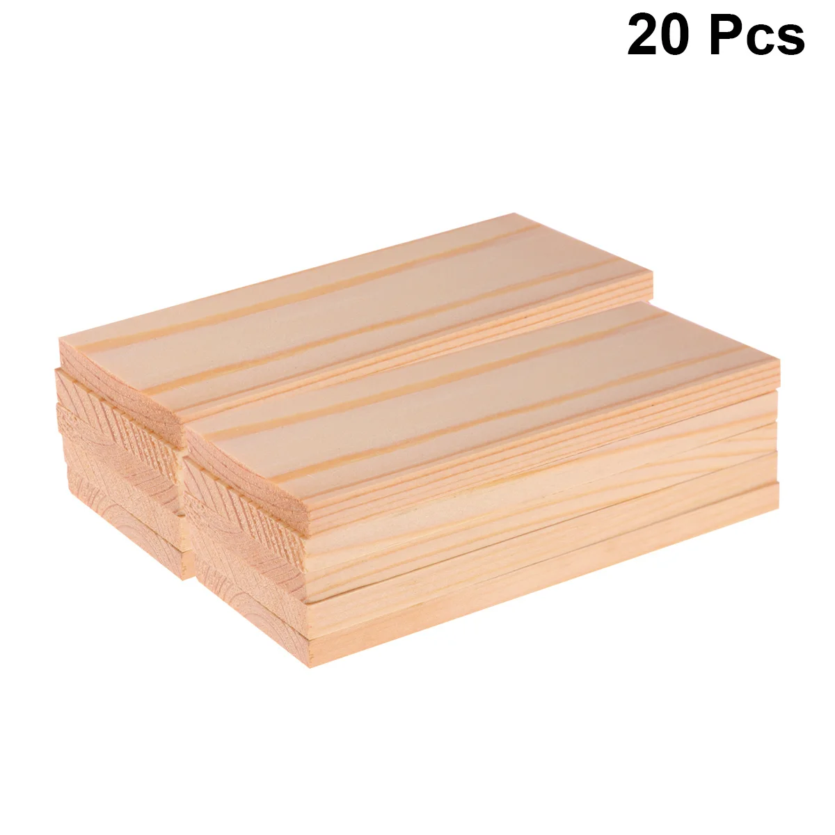 

20pcs Pine Wood Boards 4X10Cm Lightweight Unique Pattern Photo Background Prop For Wedding Party Decoration Craft Sewing Tool
