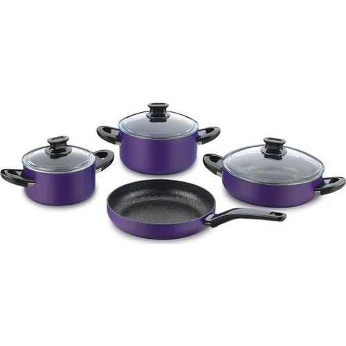 Korkmaz Lina Lavender 7 Piece Cookware Set A1140