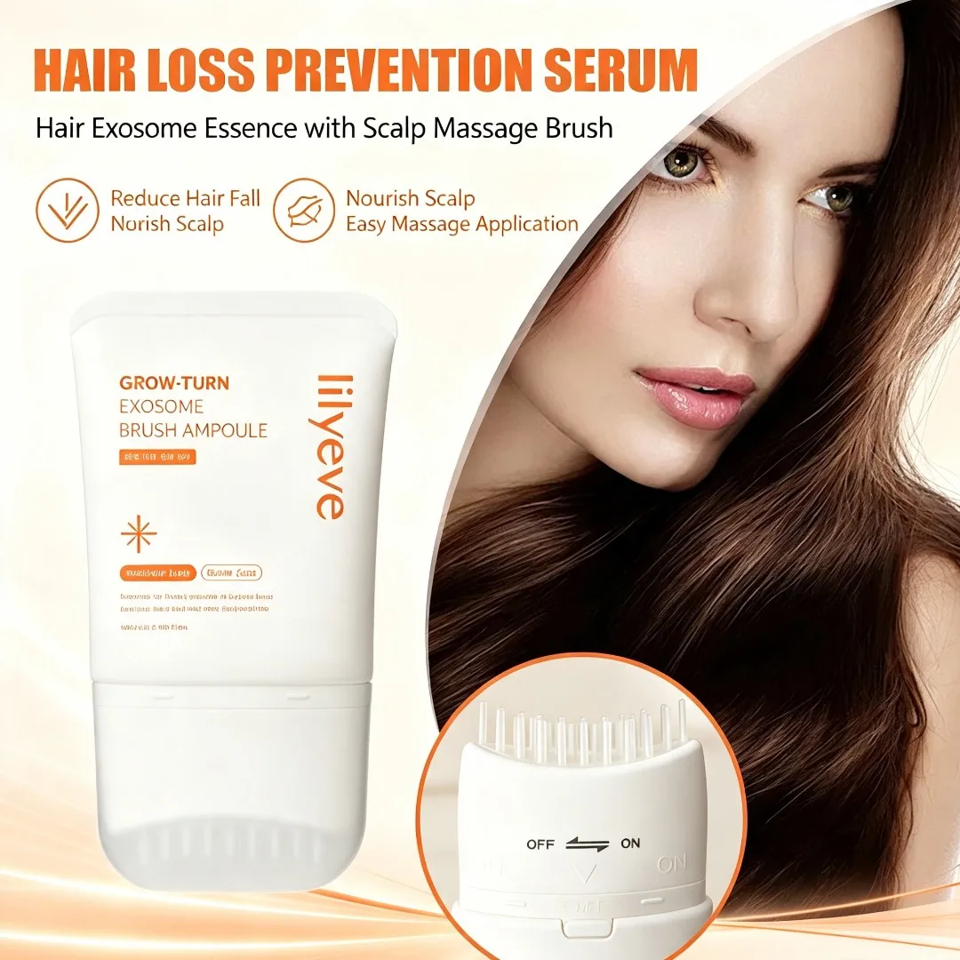 Hair Nourish Serum Scalp Care Essence with Massage Comb Long-lasting Thicker Stronger Hair Daily Treatment 100ml For Women & Men