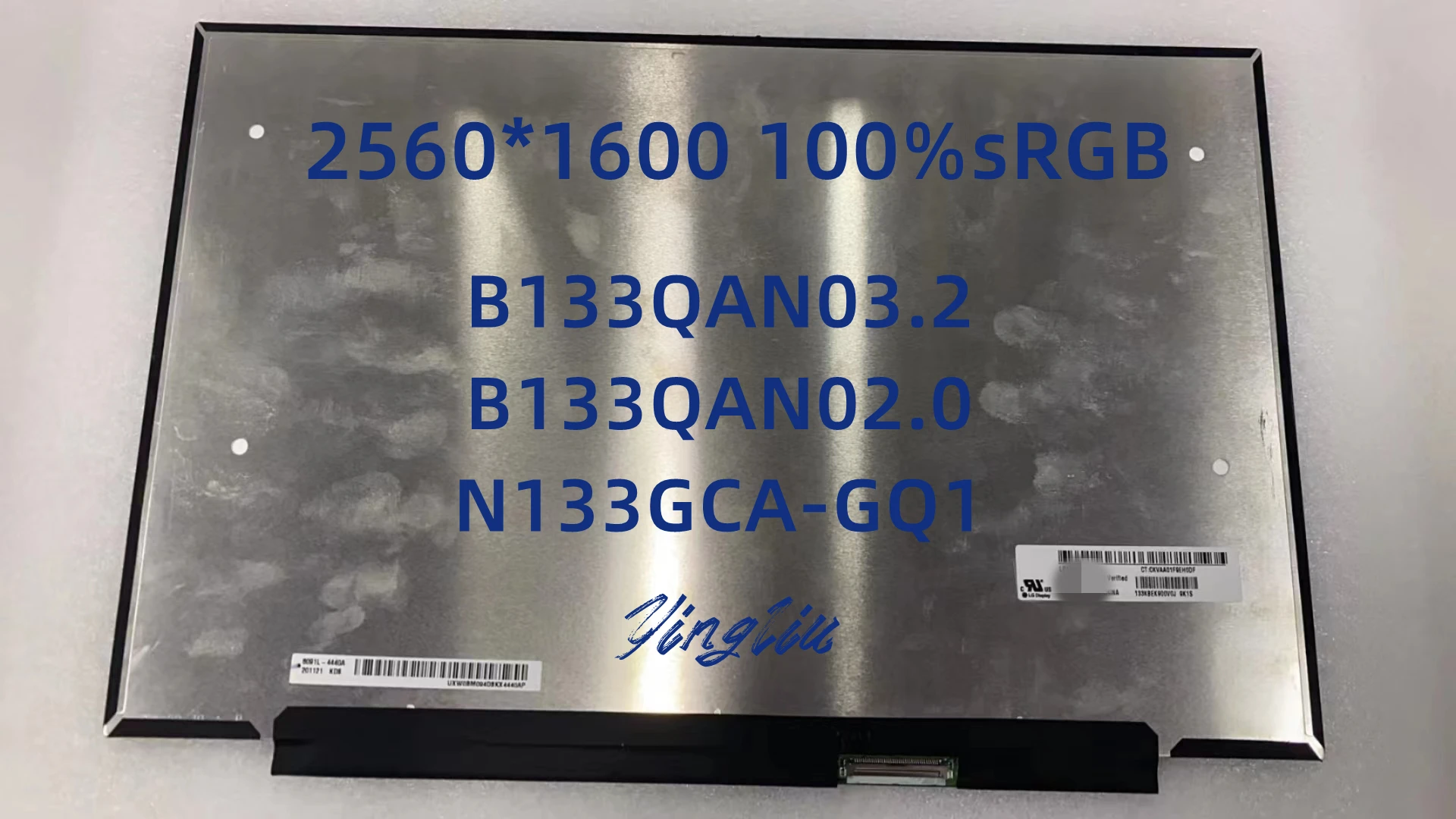 13.3 "B133QAN03.2 B133QAN02.0 N133GCA-GQ1 2560X1600 لينوفو يوغا سليم 7 الكربون 13ITL5 ثينك بوك 13s G2 G3 كمبيوتر محمول شاشة LCD