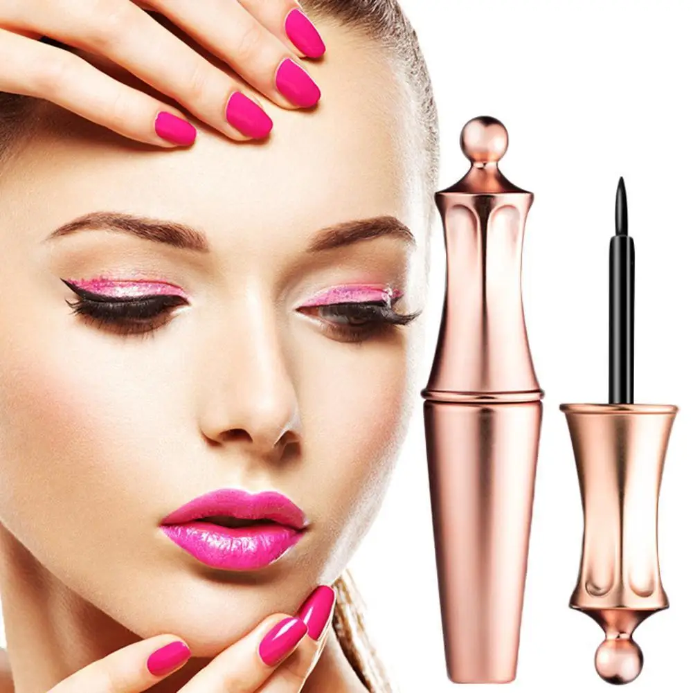 5 مللي كحل مغناطيسي أسود مقاوم للماء ناعم عالي المصطبغة مكياج عيون فاسق سريع الجفاف يدوم طويلاً قلم كحل سائل دقيق #2