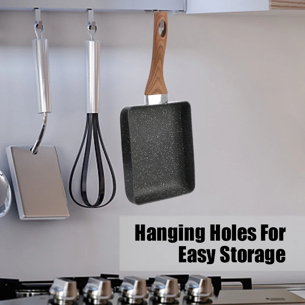 Cookware Fry Egg Pancake Kitchen Pot Breakfast Make Black Frying Pan Non-Stick Pan Mini Crepe maker Pancake pan