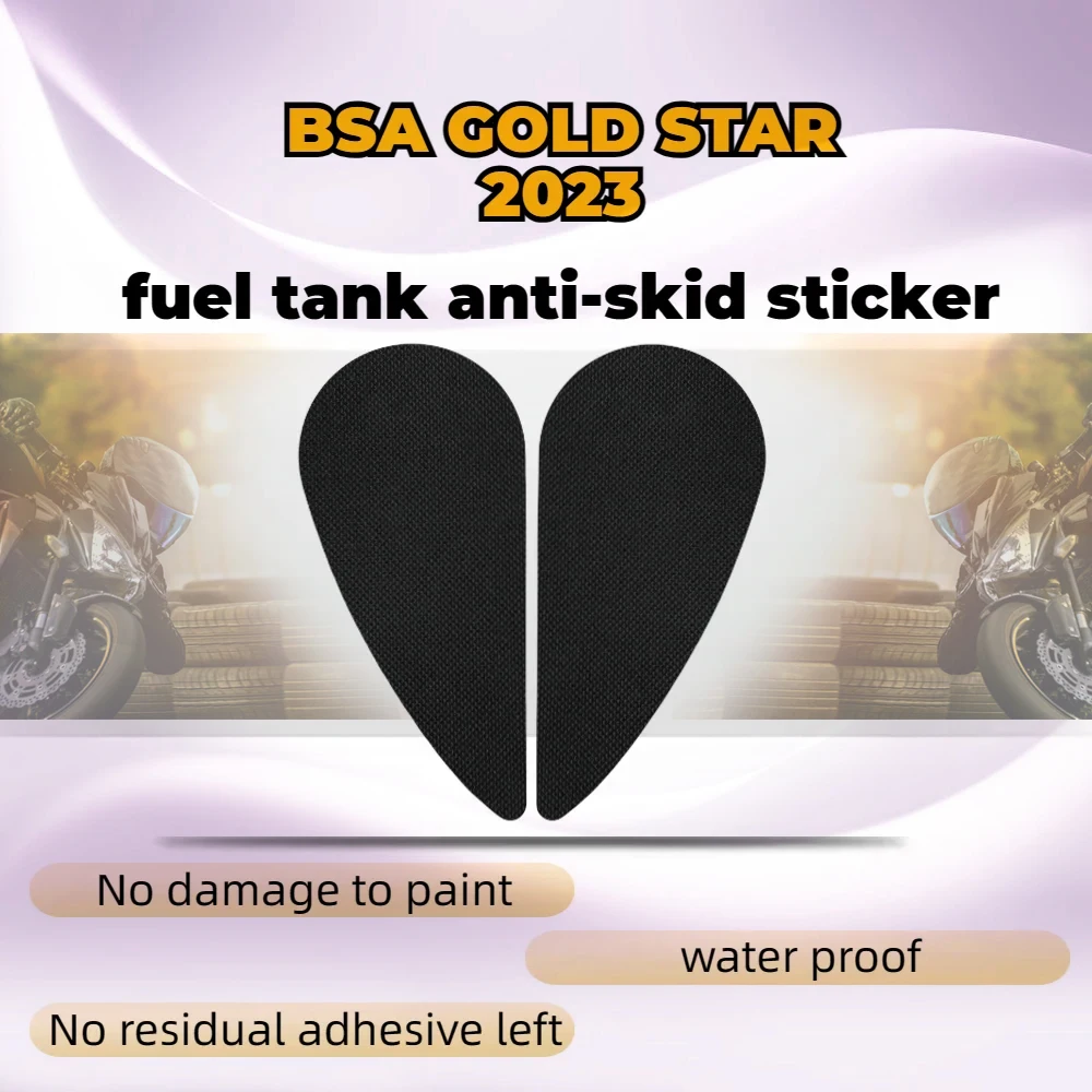 สำหรับ BSA แผ่นสติกเกอร์ป้องกัน2023รูปดาวสีทองแผ่นสติกเกอร์ถังน้ำมัน stiker Motor กันลื่นรูปลอกติดหัวเข่าด้านข้าง