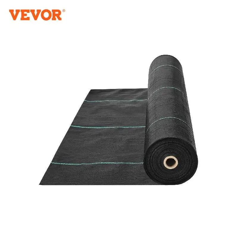 

VEVOR Weed Barrier Landscape Fabric Heavy Duty Garden Fabric Woven PP Weed Control Driveway Geotextile Fabric for Landscaping