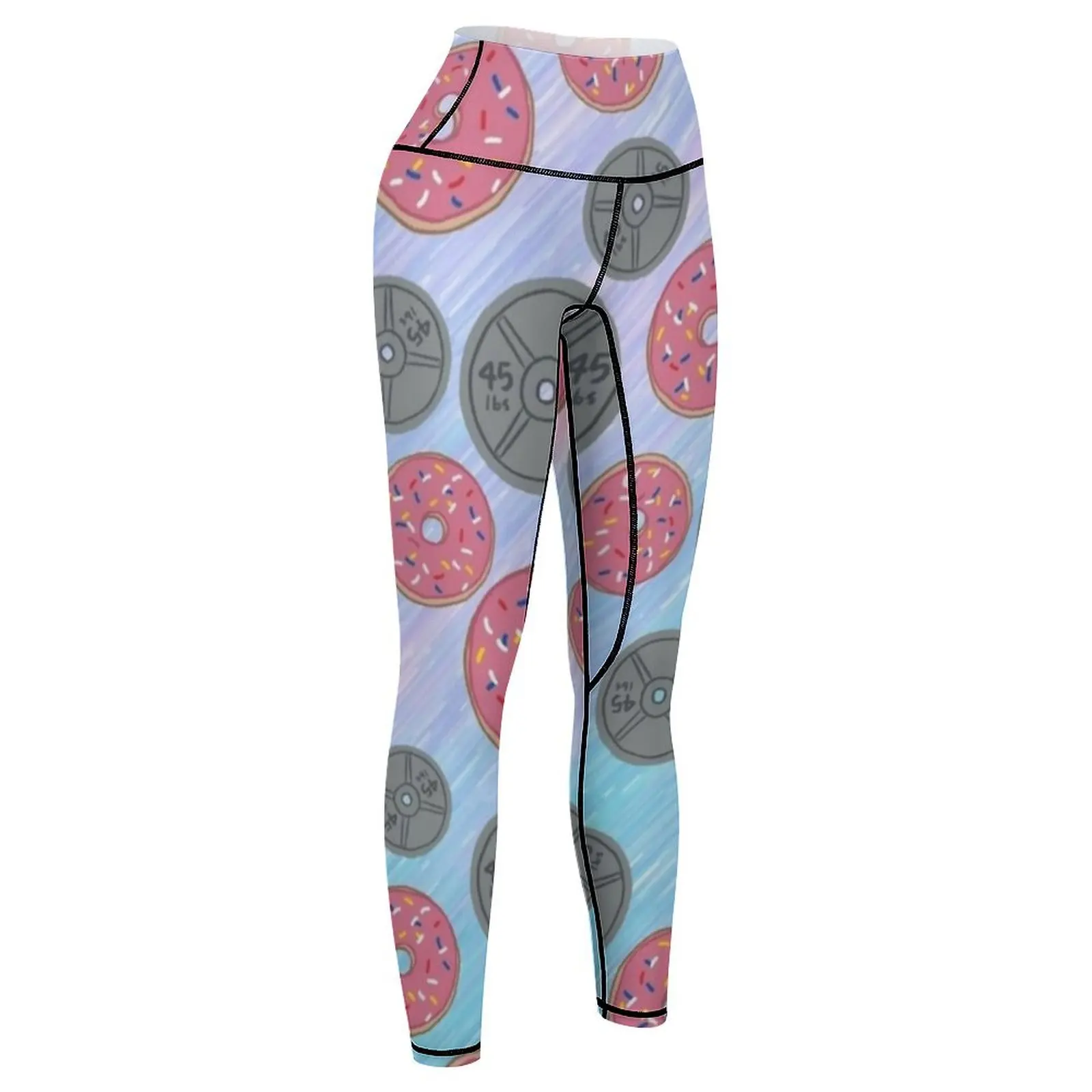 Donuts n Plates Leggings legging push up Sports pants for Womens Leggings