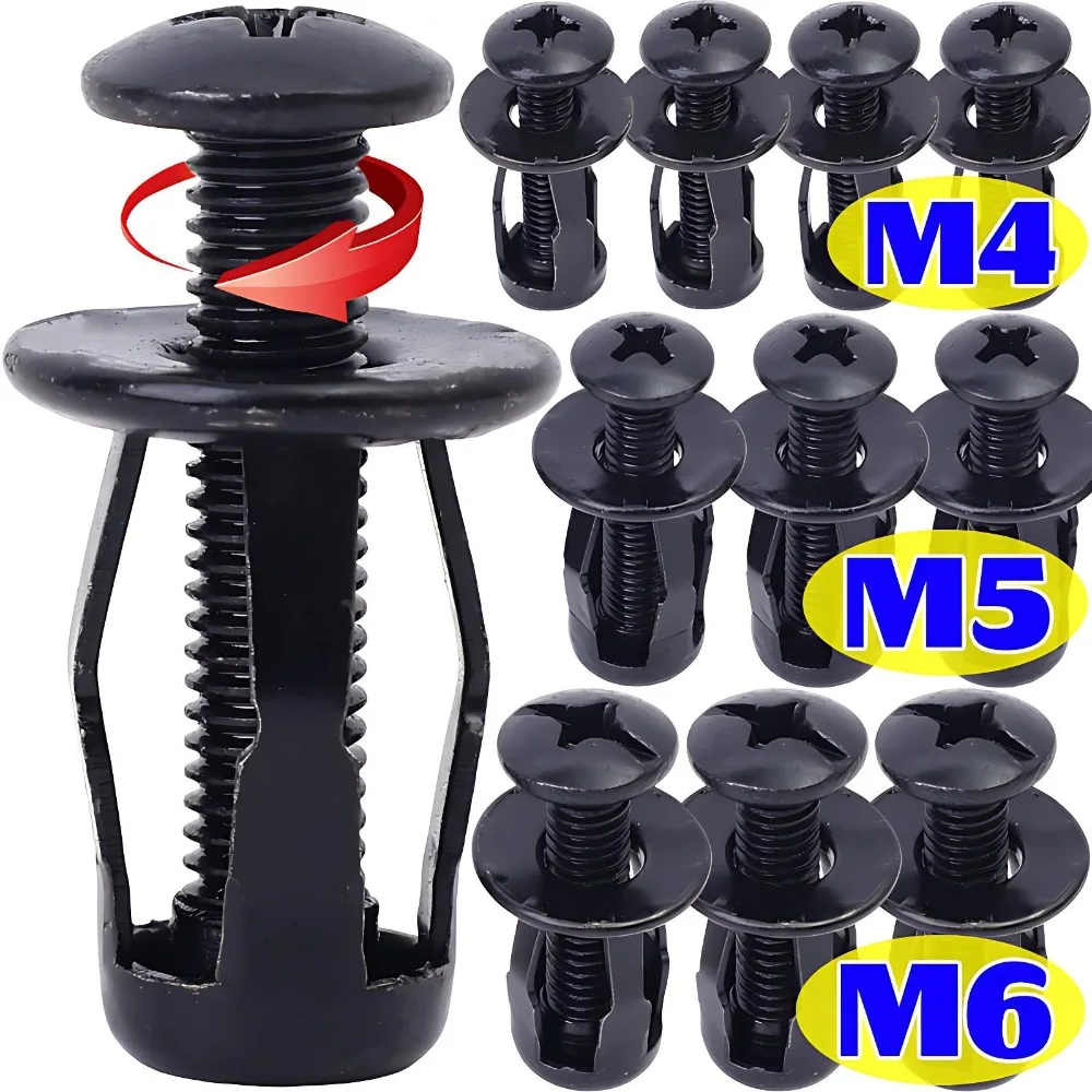 

Крепеж для автомобильных номерных знаков: распорная гайка-винт из черной углеродистой стали, прочная, влагостойкая, для крепления к раме, предотвращающая вибрацию.