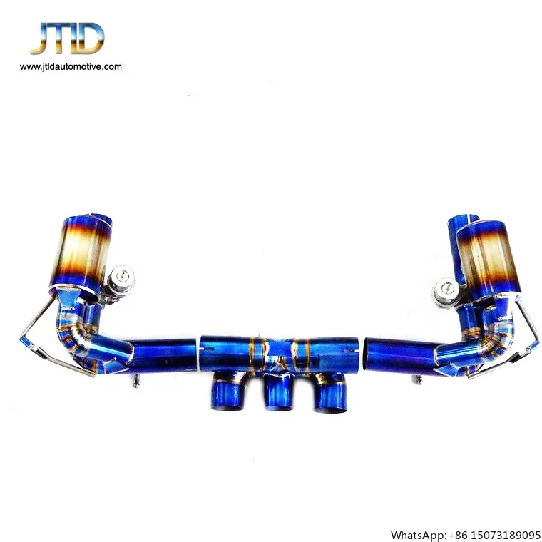 High Performance Supercar Three Outlet Titanium Valved Catback Exhaust for  458
