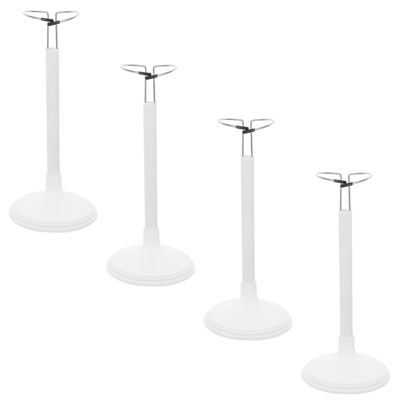 4Pcs White Creative Bear Support Stand Portable Storage Rack for Soft Animal Display and Room Organization Creative Stand