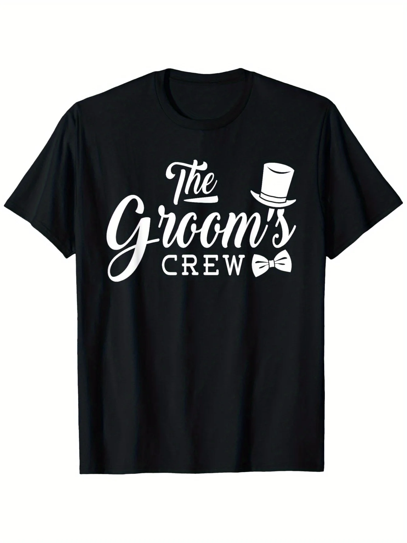 

Men's t-shirts Luxury Aesthetic clothing Summer 100% cotton The Grooms Crew Printing Short sleeve tee Oversize Crewneck