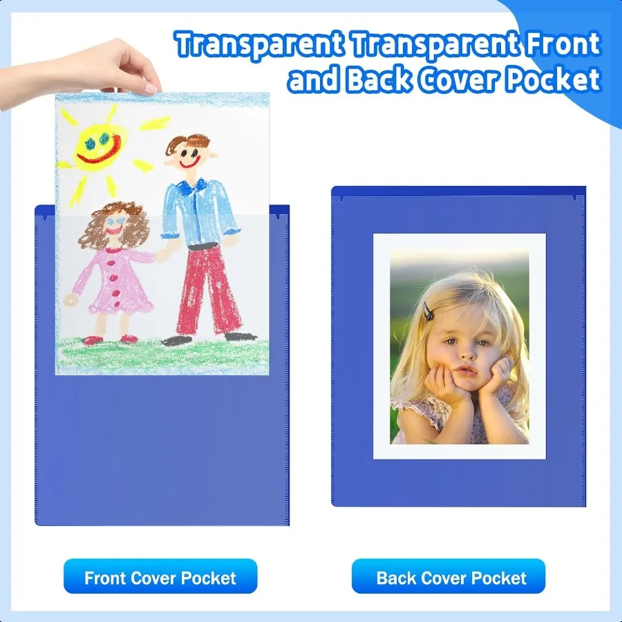 30 Pcs Parent Teacher Classroom Communication Folder with Clear Front Pockets 2 Pockets Homework Folders Take Home Plastic Fold