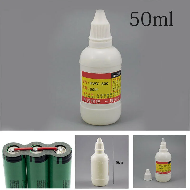 20ml 50ml Stainless Steel Liquid Flux Soldering Non-toxic Copper HWY-800 Paste Flux Liquid Solders Tool Quick Welding Flux