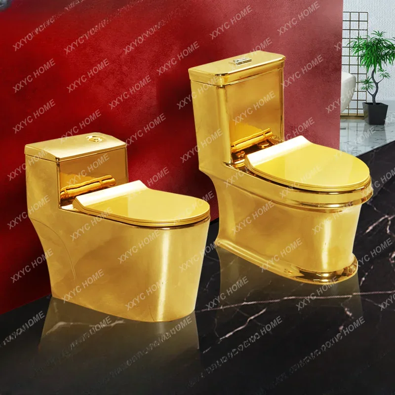 Ceramic Siphon European-Style Toilet Mute Toilet Large Pipe Pumping Toilet