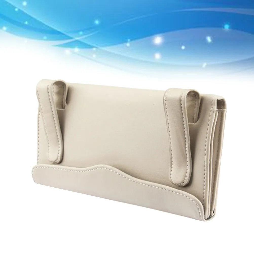 Sunshade Tissue Box Napkin Storage Box Beige Car Hanging Style Tissue Paper Container Interior Decoration Accessories