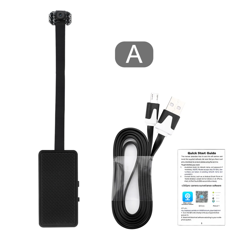 Imagem -02 - Câmera Wi-fi Faça Você Mesmo Mini Camara Espia Wifi 4k Micro Filmadora P2p sem Fio Webcam Gravador de Vídeo para Faça Você Mesmo Kit Componente Eletrônico