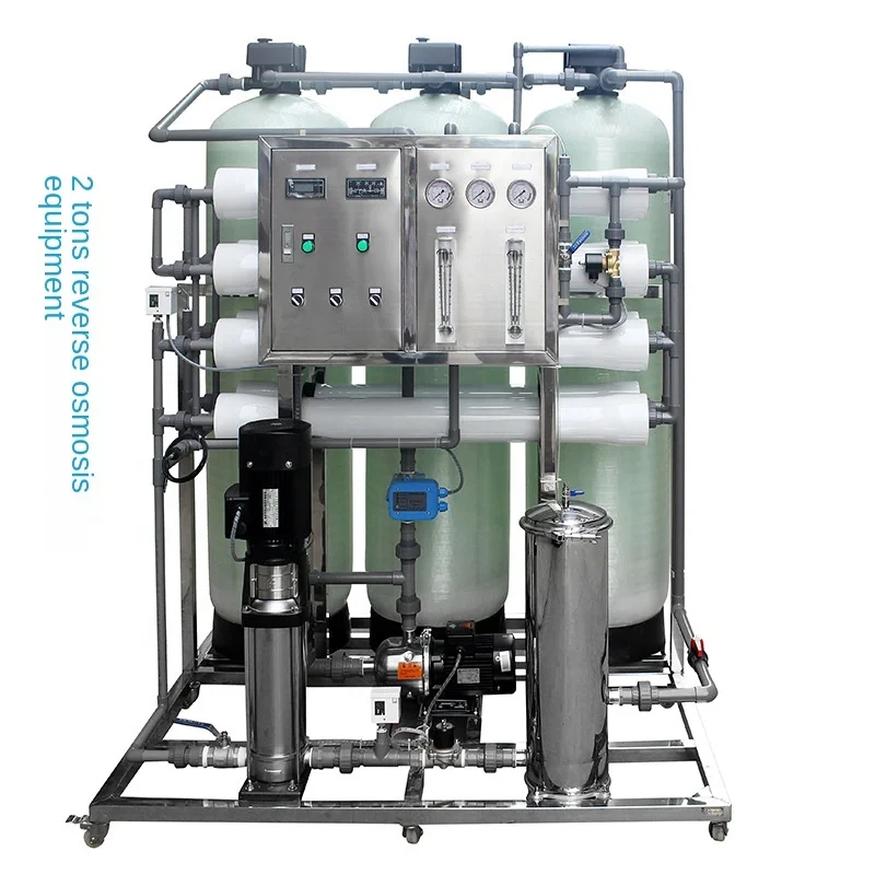 RO Water Treatment Machinery 1000LPH Industrial Reverse Osmosis Filter Plant System Custom