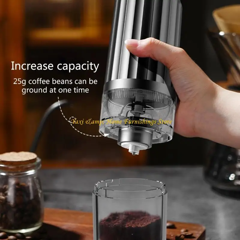

W8EA Upgrade Portable Electric Coffee Grinder TYPE-C Charging Professional Ceramic Grinding Coffee Beans Grinder