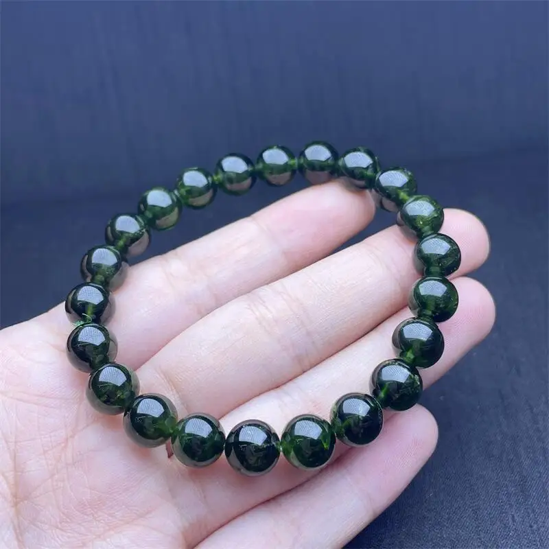 10MM Natural Diopside Bracelet Colorful Gemstone Bead Strings Fashion Beautifully Jewelry For Men And Women 1PCS