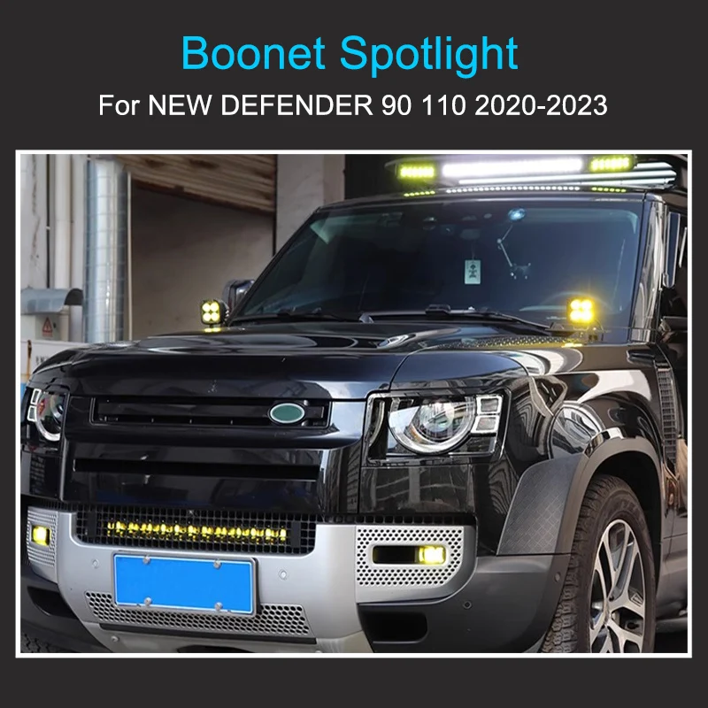 Boonet Spotlights for Land Rover Defender 90 110 2020-2023 Strobe Light Dome Light Clearance Lights