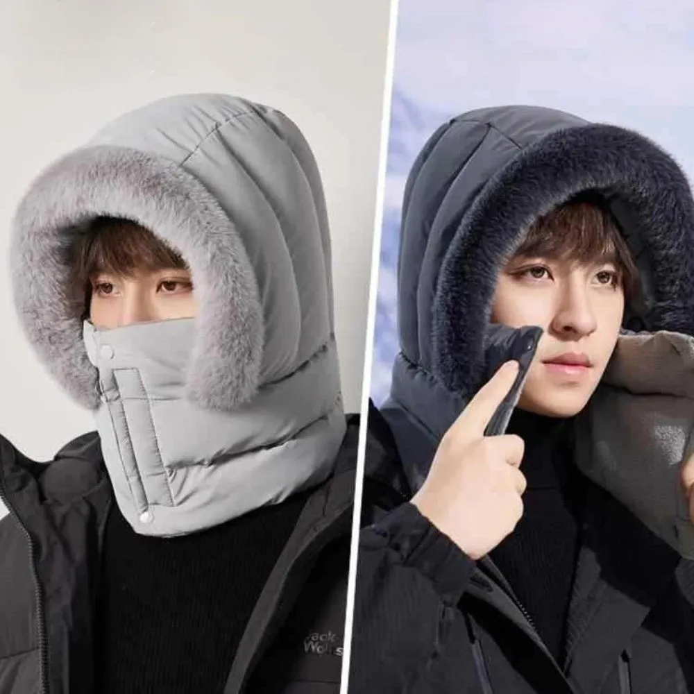 Nuova maschera sciarpa calda cappello integrato berretto pullover traspirante antivento cappello Lei Feng 3 in 1 resistente al freddo sport all'aria aperta