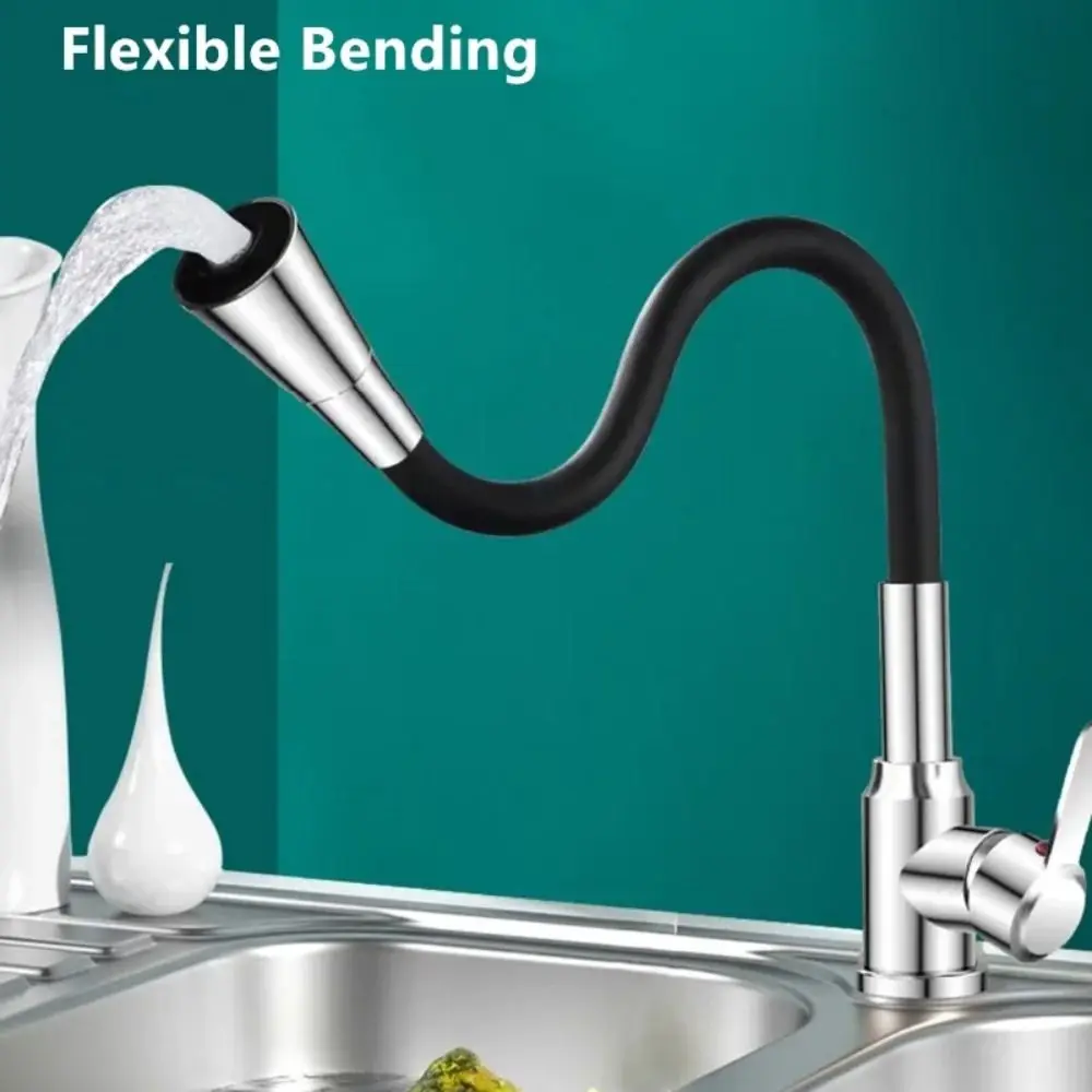 

Медный одиночный смеситель для раковины с холодной шваброй, универсальный удлиненный водопроводный кран, многофункциональный трехступенчатый брызгозащищенный смеситель, настенный монтаж