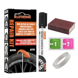 Car DIY Repair Aluminum Alloy Car Wheel Repair Kit Washable Auto Wheel Rim Repair Tool Set Dent Scratch Restore Alloy Wheel