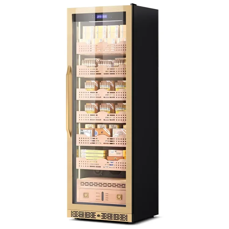 Electric Built In French Cigar Cabinet 2000 Pcs Constant Temperature Humidor Cooler Case Household Storage for Cigar Lovers