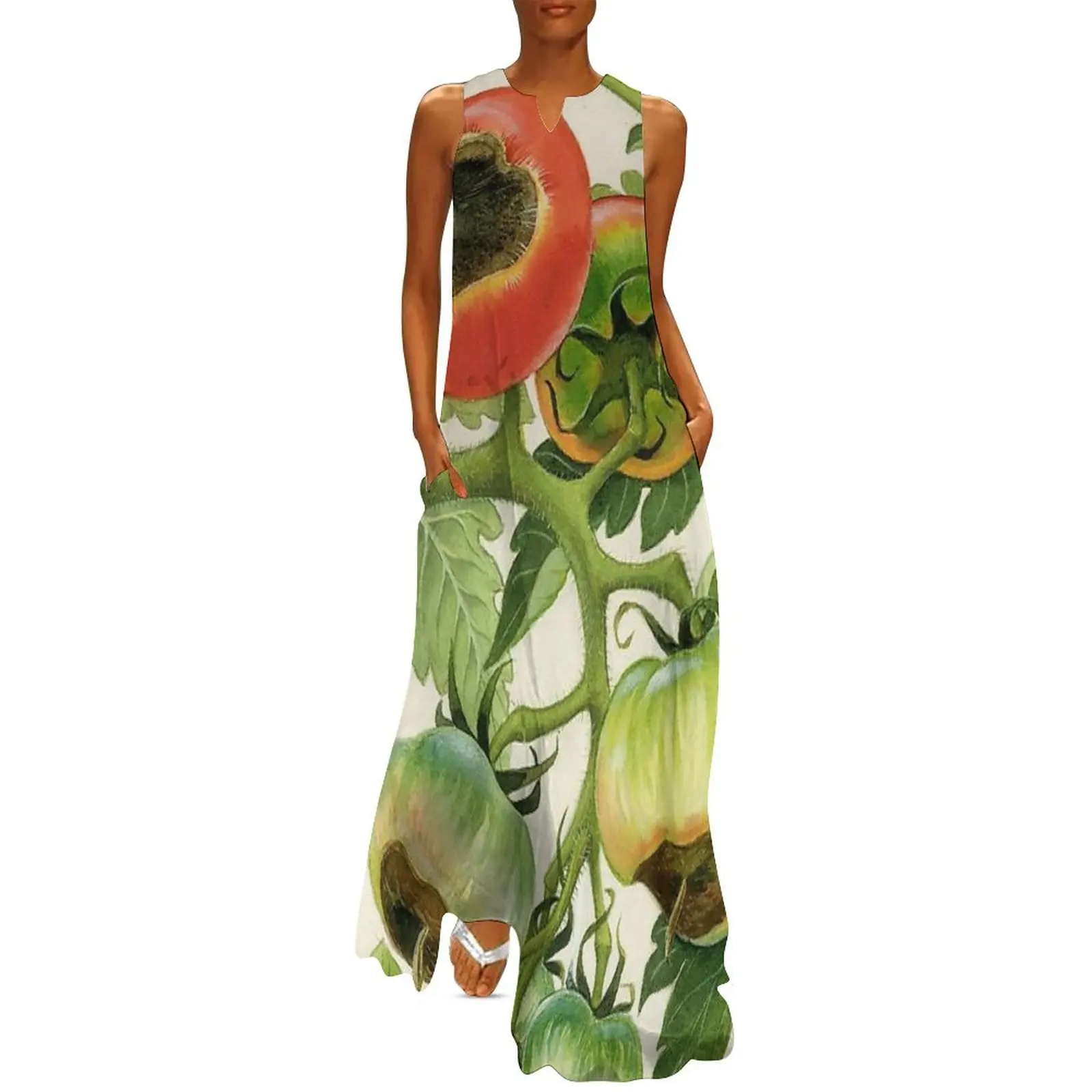 

Blossom End Rot of Tomato Long Dress women's dresses luxury women dresses dresses for women 2025 luxury designer party