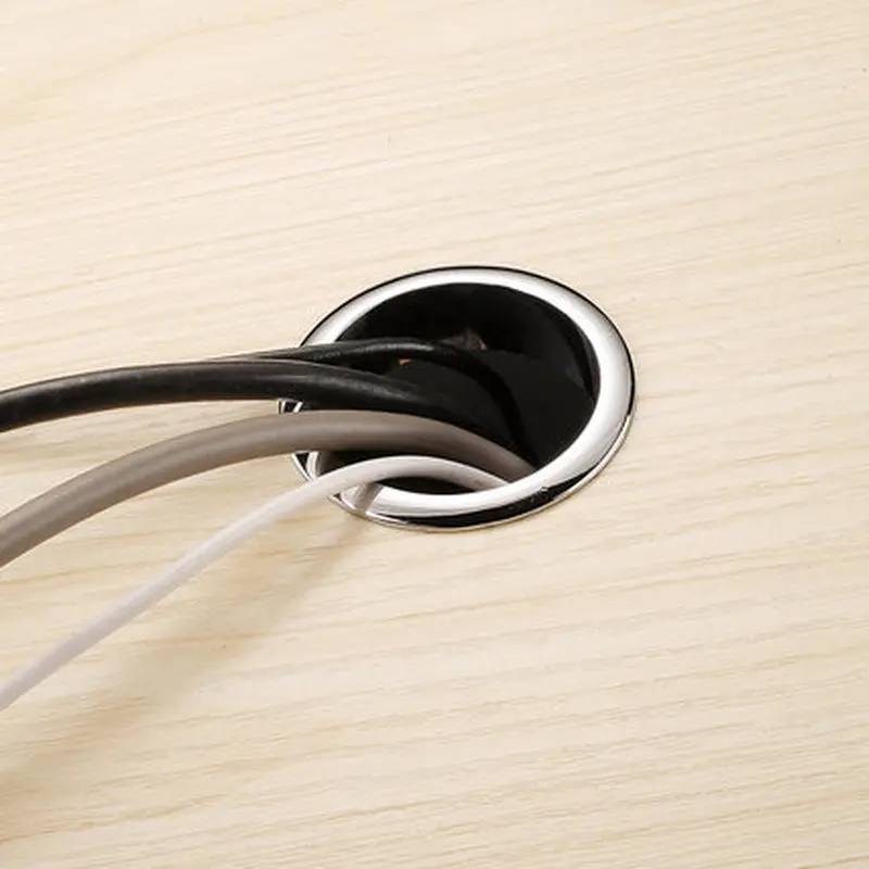 Desk Table Through Coil Zinc Alloy Decoration Cover Wall Hole Cover Ugly Cover Bright Multi-color Optional