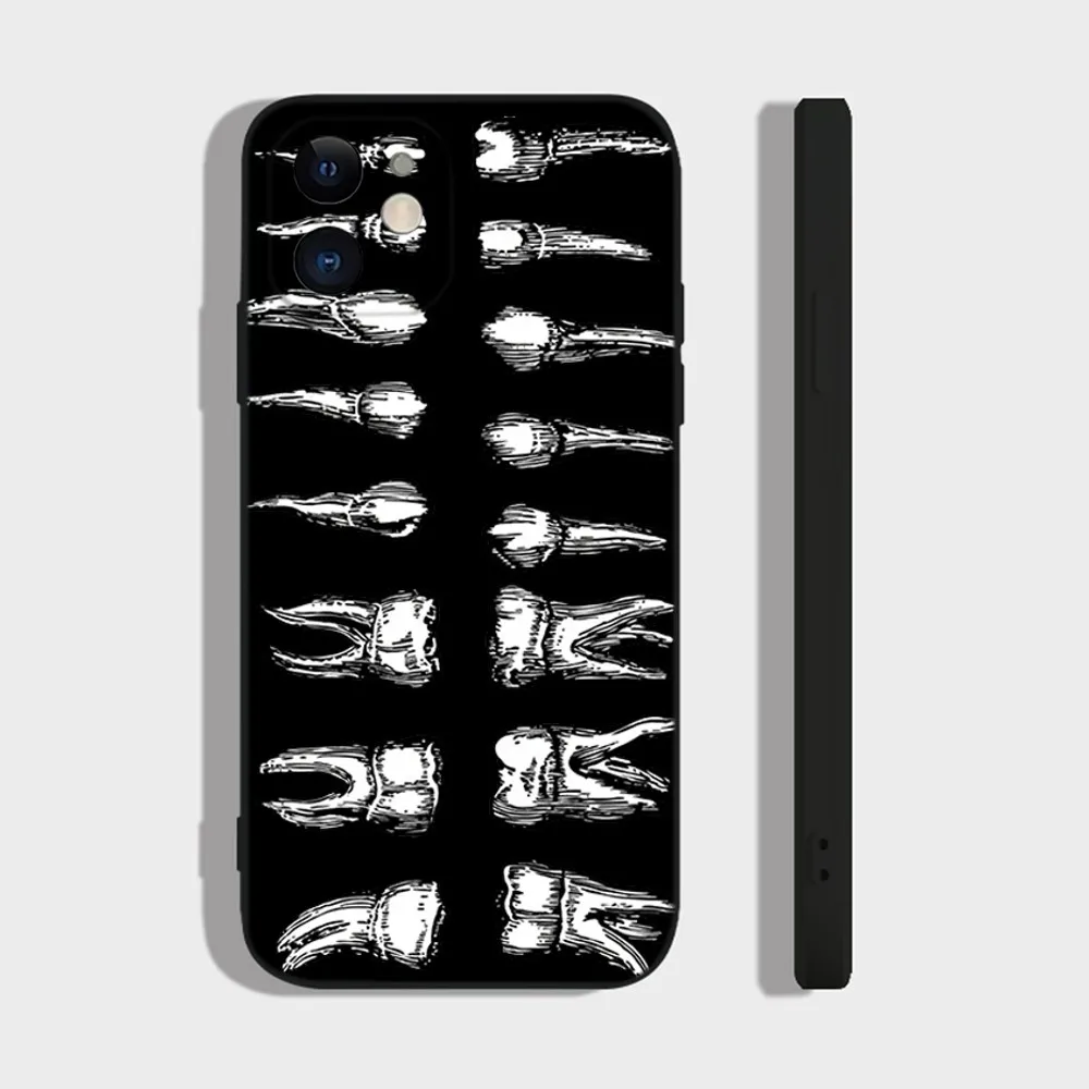 Dentist Tooth Phone Case For iPhone 16,15,14,13,12,11 Plus,Pro,Max,XR,XS,X,7,8 Plus,SE,Mini Silicone Soft