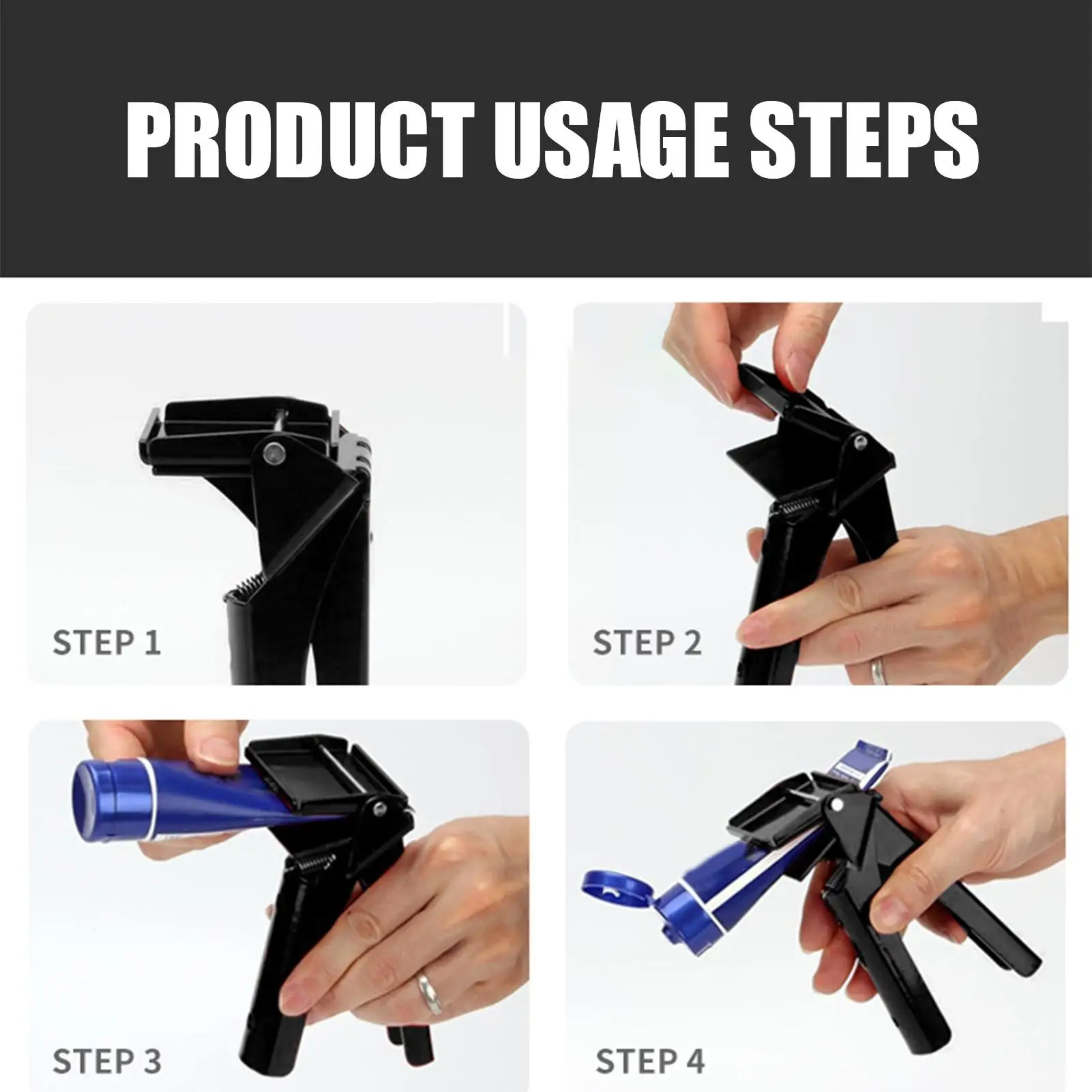 Paint Tube Squeezer Non-Slip Manual Silicone Wringer Pusher Caulk Finishing Tool For Lotion Cream Paste Paint Glue Kitchen