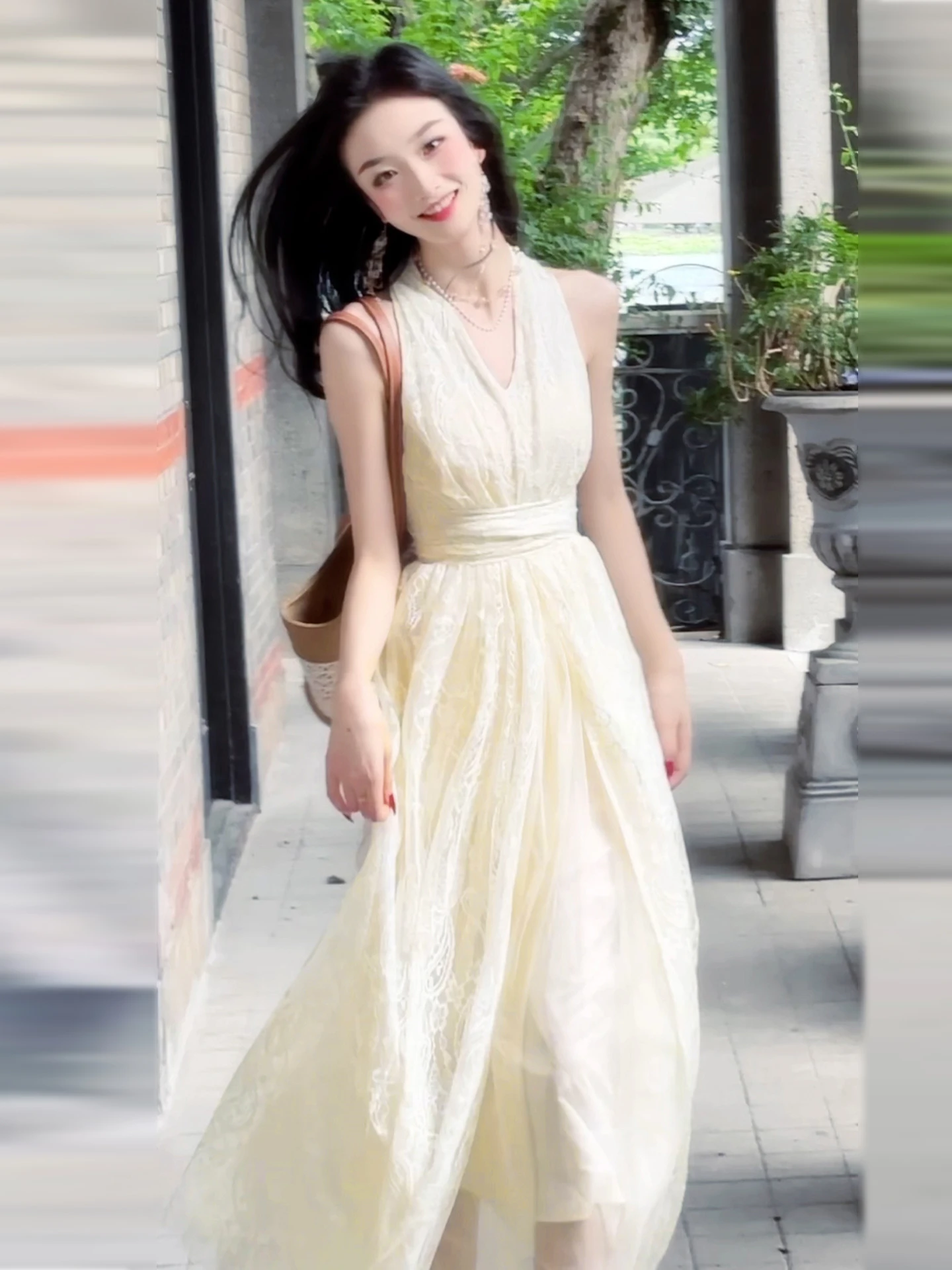 Nouvelle jupe de plage pour femme, style estival, taille haute cintrée, couleur unie, coupe ample, ligne A, S...