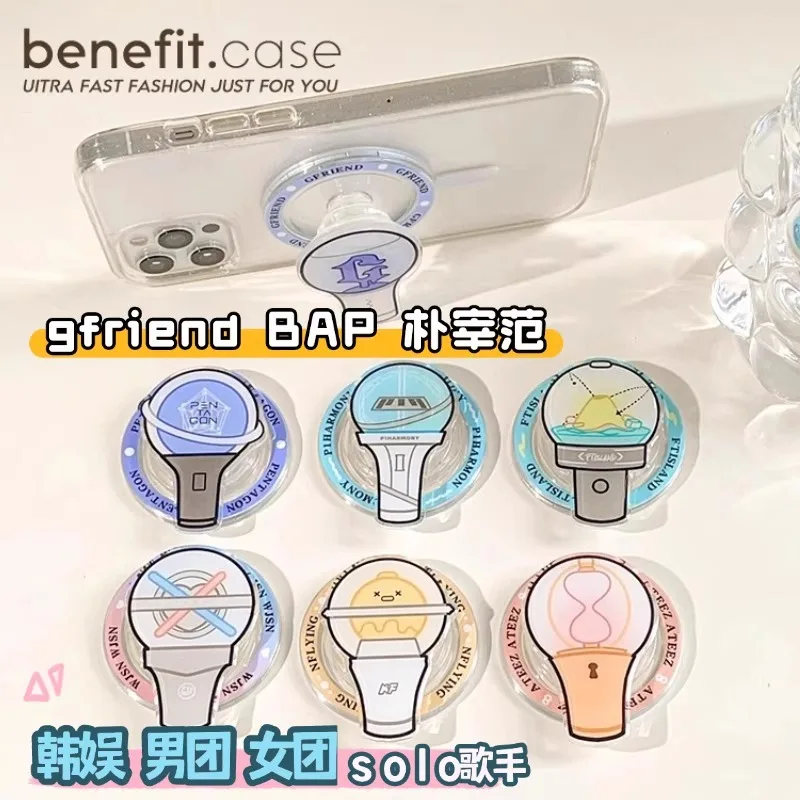 

Корейский креативный магнитный держатель для телефона Magsafe, портативный держатель для кронштейна для Iphone Samsung S26 Grip Tok Griptok