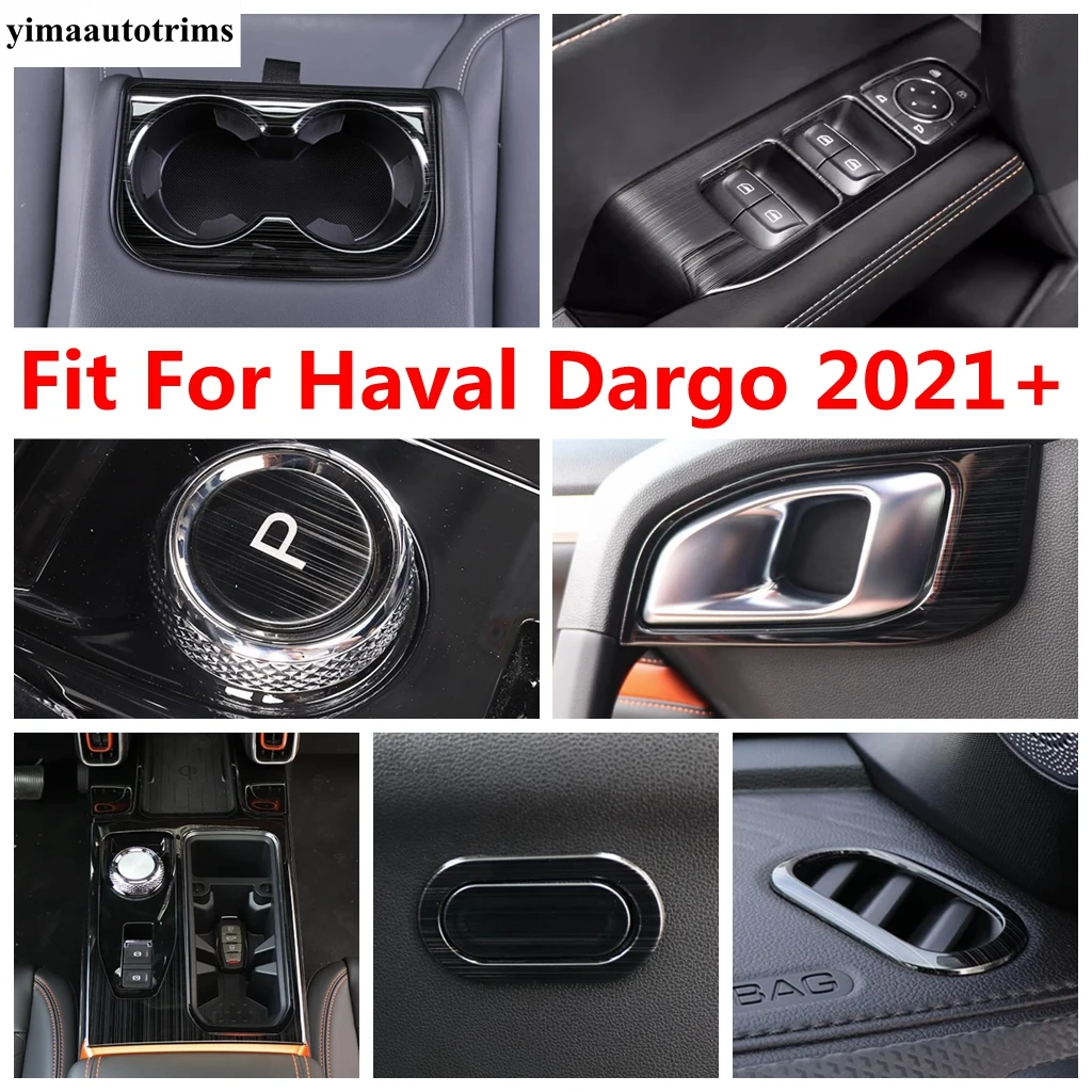 

Glove Box / Dashboard AC Air Vent / Water Cup / Handle Bowl / P Button Cover Trim Accessories Interior For Haval Dargo 2021 2022