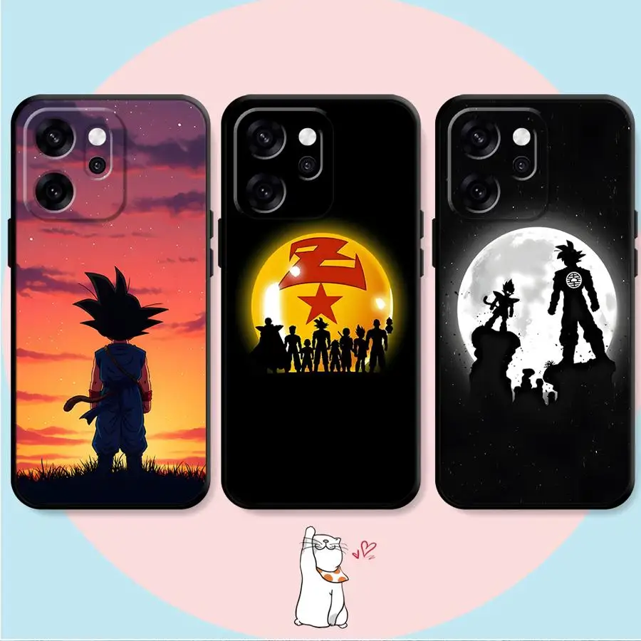Phone Cover Case for Oppo A93 A98 A78 A96 A83 A76 F11 F29 A74 Reno 14 4F 5 6 7 8 10 11 A84 DD-ragonS B-allS Goku Logo 