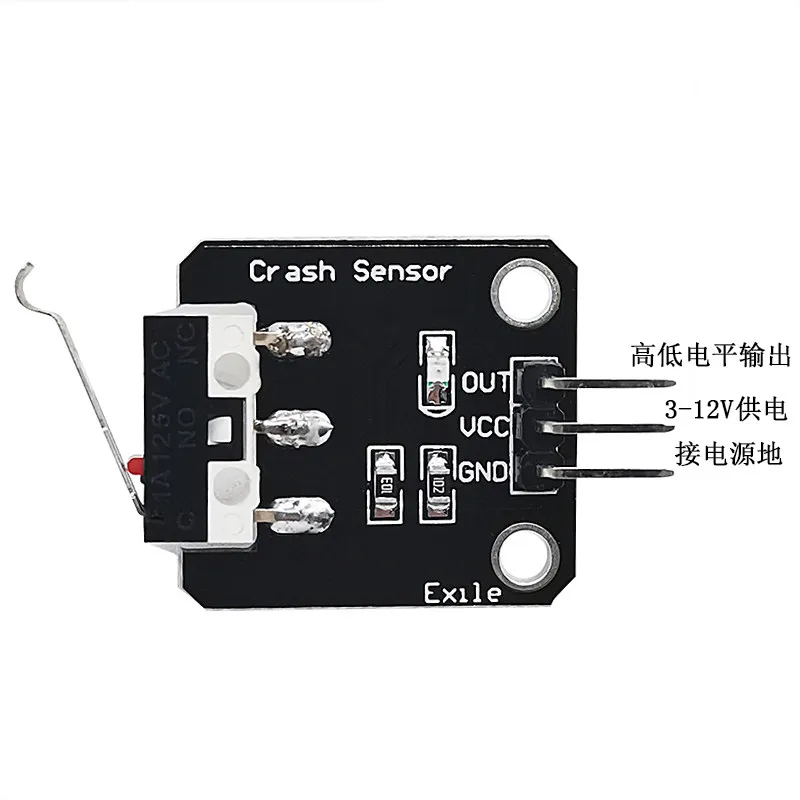 Sensor Module for Collision Impact Touch Switch, Obstacle Detection Robot Limit Micro Button  5pcs