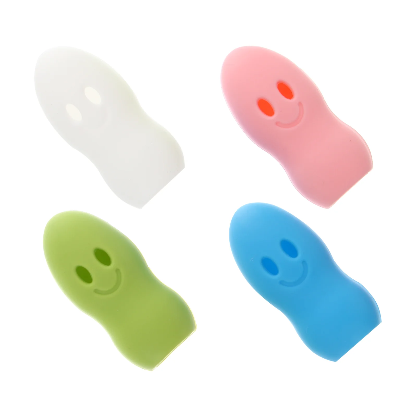 4 Pcs Toothbrush Protector Covers Silica Gel Hygienic Design Travel Friendly Kids Family Different Colors Flexible