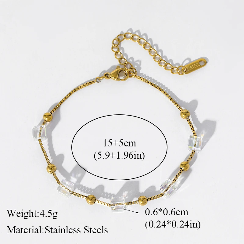 EILIECK 316L Edelstahl Bunter Blumen-Herz Zirkonia Armband für Damen, Modische Handgelenkskette, Zarter Schmuck – Detail 11