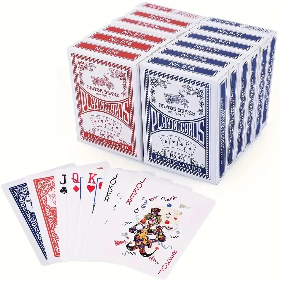 1Deck 976 Wide Playing Cards, Magic Props, Entertainment Supplies - for Bridge, Texas Hold Up, Poker, Motor Playing Cards