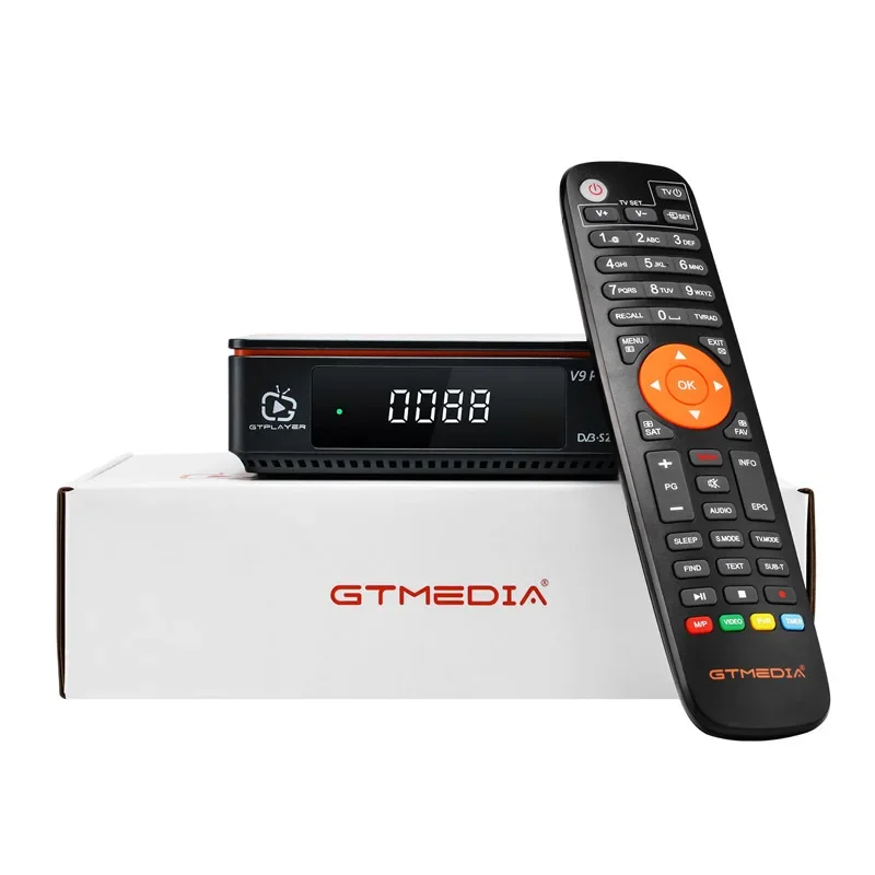 GTMEDIA V9 Prime Set TV Box 1080P HD Satellite Receiver FTA Support DVB-S/S2/S2X Decoder H.265 Bulit-in 2.4G WiFi CA Card