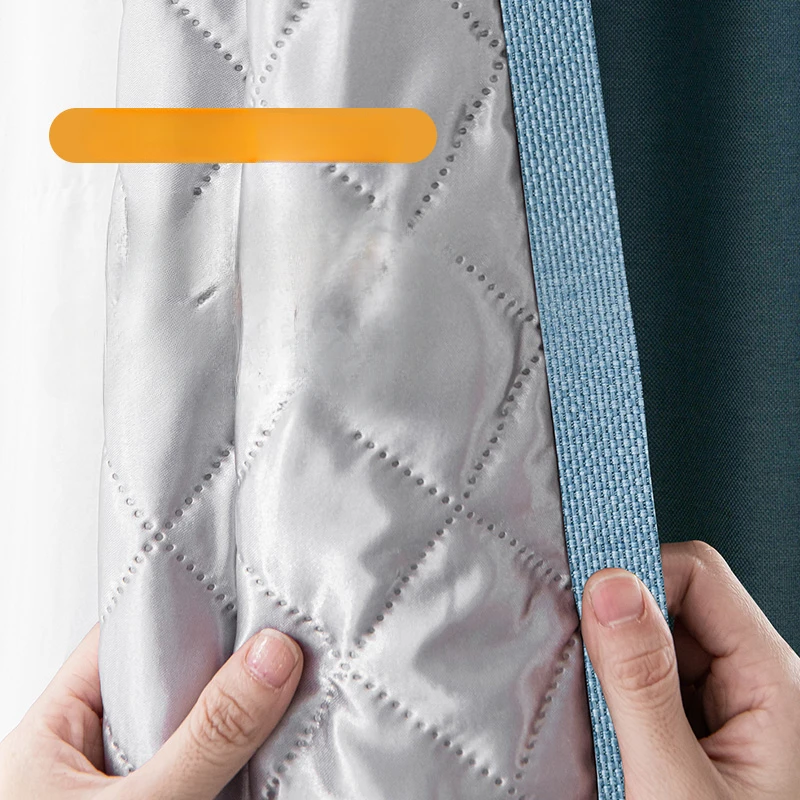 Windproof Warm Curtains for Winter Cold Protection Thickened Cotton for Shading Soundproofing Sunshade Window Artifact Edition